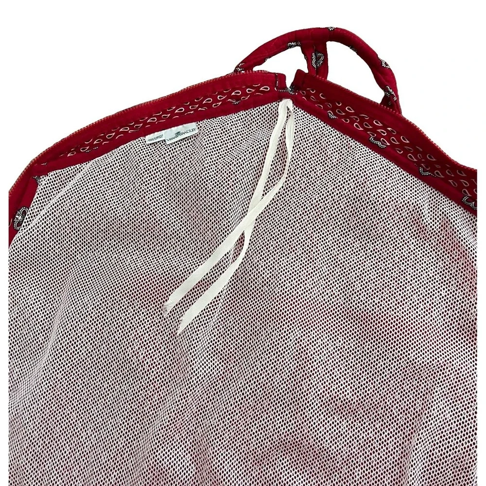 Vera Bradley Americana Red Garment Travel Bag Retired Vintage
